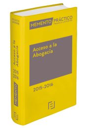 Portada de Memento Práctico Acceso a la Abogacía 2015-2016