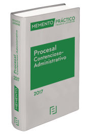 Portada de Memento práctico procesal contencioso administrativo 2017
