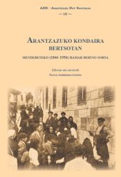 Portada de Arantzazuko kondaira bertsotan: Mendebeteko (1846-1956) hamar bertso sorta