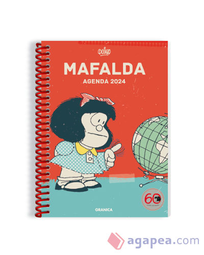 Mafalda 2024, Agenda Anillada Columnas Roja