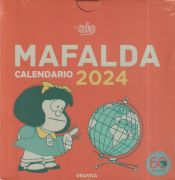 Portada de Mafalda 2024, Calendario Escritorio Rojo CON CAJA