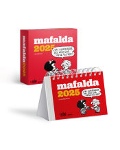 Portada de Mafalda 2025, Calendario Escritorio Rojo CON CAJA