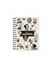 Portada de Mafalda agenda perpetua anillada personajes