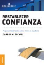 Portada de Restablecer confianza (Ebook)