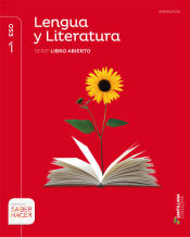 Portada de Saber hacer, Libro Abierto, Lengua y literatura, 1 ESO