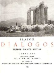 Portada de Diálogos de Platón. (Tomo VII)