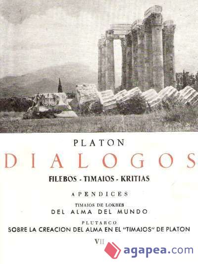 Diálogos de Platón. (Tomo VII)