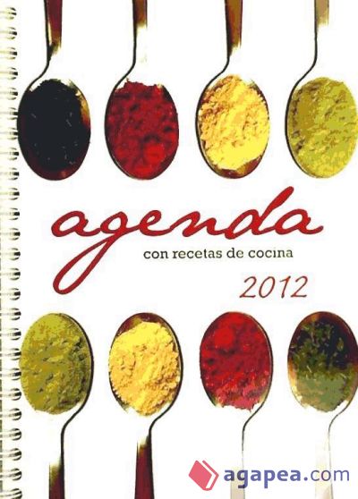 Agenda 2012 con Recetas de Cocina