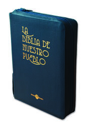 Portada de BIBLIA DE NUESTRO PUEBLO CUERO AZUL