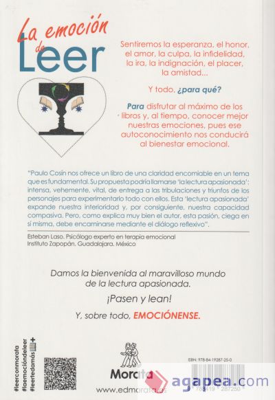 La emoción de leer. Leer las emociones. Lectura para el desarrollo personal en jóvenes y adolescentes