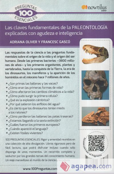 PALEONTOLOGIA EN 100 PREGUNTAS,LA