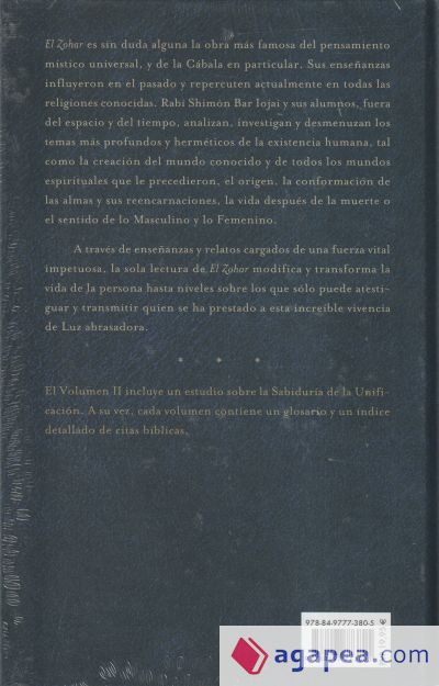 El Zohar: traducido, explicado y comentado. Vol. II: Sección de Bereshit (29a-59a)