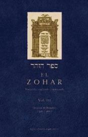 Portada de El Zohar: traducido, explicado y comentado. Vol. III: Sección de Bereshit (59b-96b)