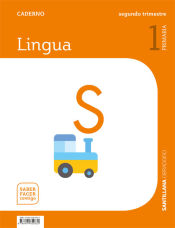 Portada de CADERNO LINGUA 1 PRIMARIA 2 TRIM SABER FACER CONTIGO