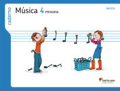 Portada de CADERNO MUSICA 4 PRIMARIA OS CAMIÑOS DO SABER