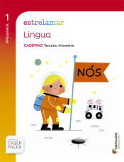 Portada de Caderno lingua 1 Primaria, 3 trimestre