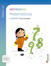 Portada de GLOBALIZADO ESTRELAMAR CUADERNO MATEMATICAS 1 PRIMARIA 3 TRIM SABER FACER