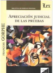 Portada de APRECIACIÓN JUDICIAL DE LAS PRUEBAS