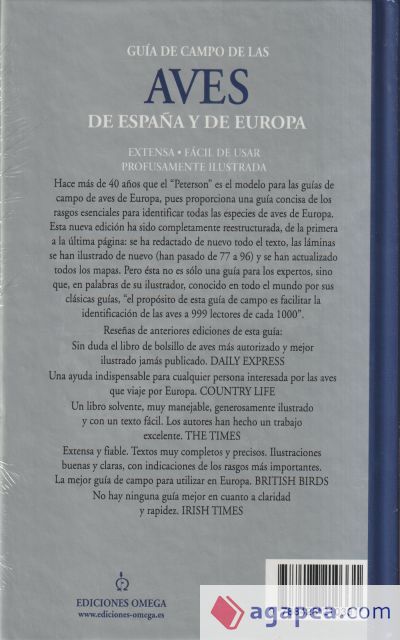GUIA DE CAMPO AVES DE ESPA&Ntilde;A Y EUROPA