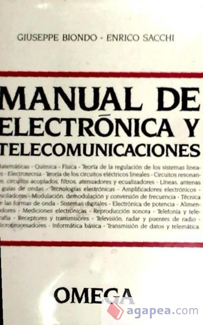 MANUAL DE ELECTRONICA Y TELECOMUNICACION