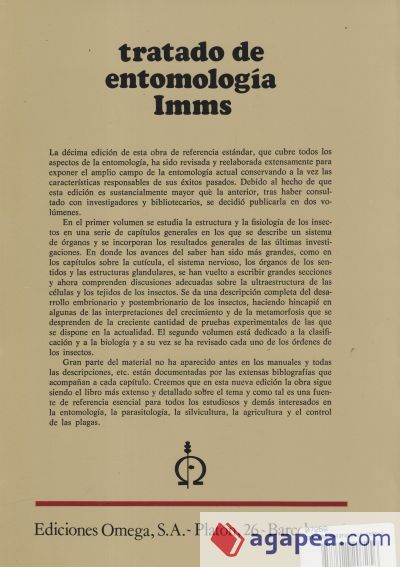 TRATADO DE ENTOMOLOGIA IMMS VOL.2