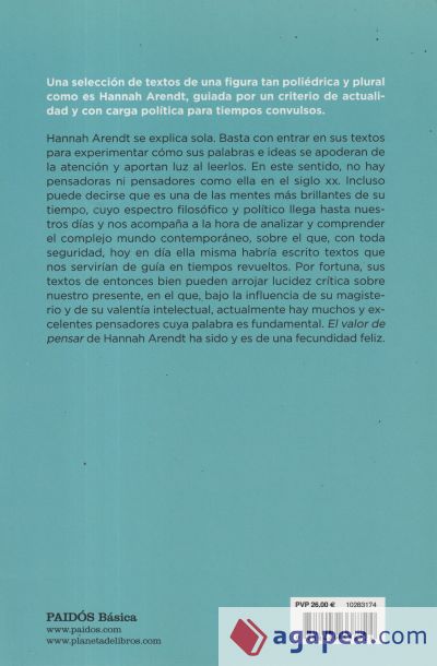 Hannah Arendt: El valor de pensar