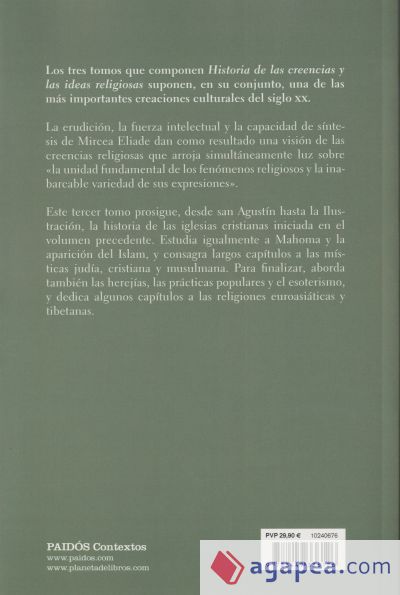 Historia de las creencias y las ideas religiosas III