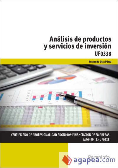 Análisis de productos y servicios de Inversión. Certificados de profesionalidad. Financiación de empresas