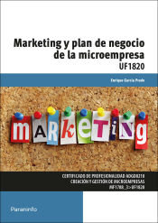 Portada de Marketing y plan de negocio de la microempresa. Certificados de profesionalidad. Creación y gestión de microempresas