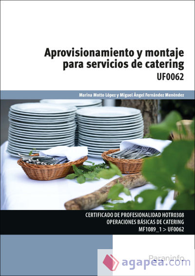 Aprovisionamiento y montaje para servicios de catering