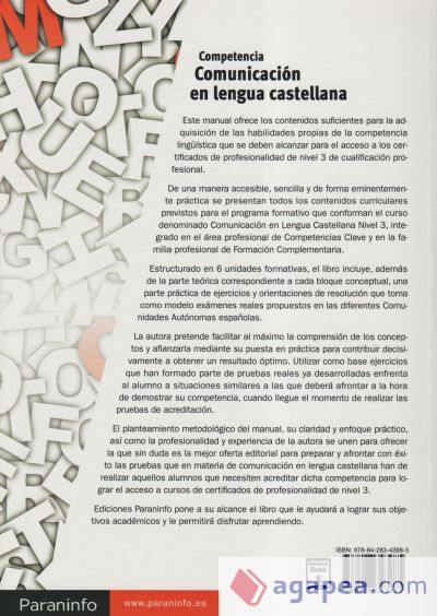 Competencia clave: Comunicación en Lengua Castellana Nivel 3