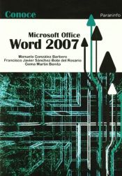 Portada de Conoce Microsoft Office Word 2007