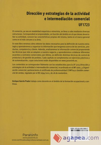 Dirección y estrategias de la actividad e intermediación comercial