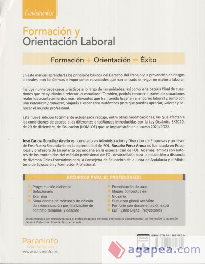 Formación y orientación laboral. Fundamentos 2.ª edición 2021