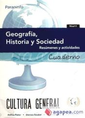 Portada de Geografía, Historia y Sociedad, nivel 2. Cuaderno, Resúmenes y actividades