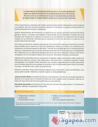 Gestión administrativa del transporte y la logística