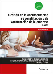 Portada de Gestión de la documentación de constitución y de contratación de la empresa