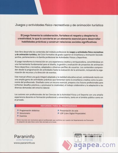 Juegos y actividades físico recreativas y de animación turística Juegos y actividades físico recreativas y de animación turística
