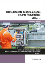 Portada de Mantenimiento de instalaciones solares fotovoltaicas