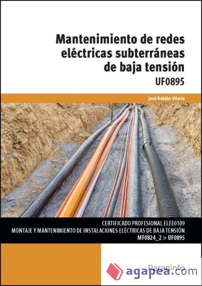 Mantenimiento de redes eléctricas subterráneas de baja tensión Mantenimiento de redes eléctricas subterráneas de baja tensión