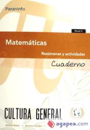 Portada de Matemáticas. Nivel II. Cuaderno de Trabajo