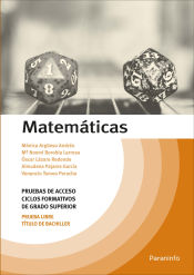 Portada de Matemáticas. Temario Pruebas de Acceso a Ciclos Formativos de Grado Superior