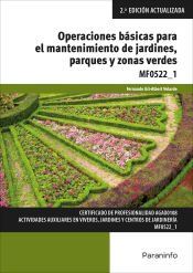 Portada de Operaciones b&aacute;sicas para el mantenimiento de jardines, parques y zonas verdes