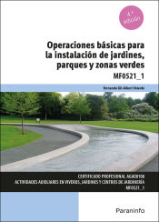 Portada de Operaciones básicas para la instalación de jardines, parques y zonas verdes