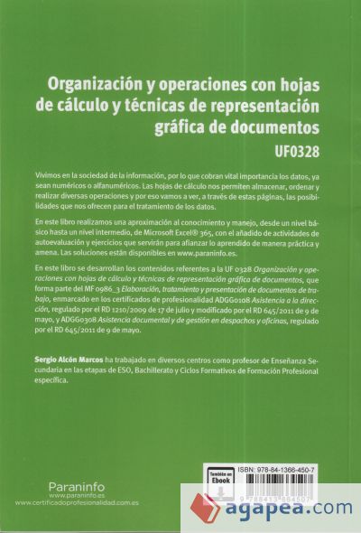 Organización y operaciones con hojas de cálculo y técnicas de representación gráfica de documentos