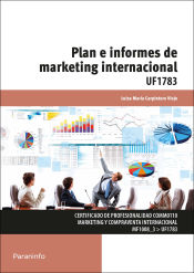 Portada de Plan e informes de Marketing Internacional. Certificados de profesionalidad. Marketing y compraventa internacional