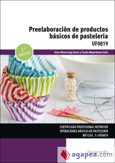 Preelaboraci&oacute;n de productos b&aacute;sicos de pasteler&iacute;a