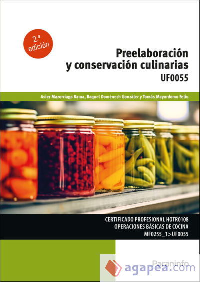 Preelaboración y conservación culinarias