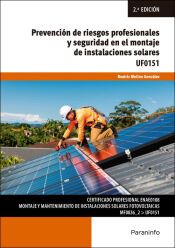 Portada de Prevención de riesgos profesionales y seguridad en el montaje de instalaciones solares