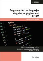 Portada de Programación con lenguajes de guion en páginas web